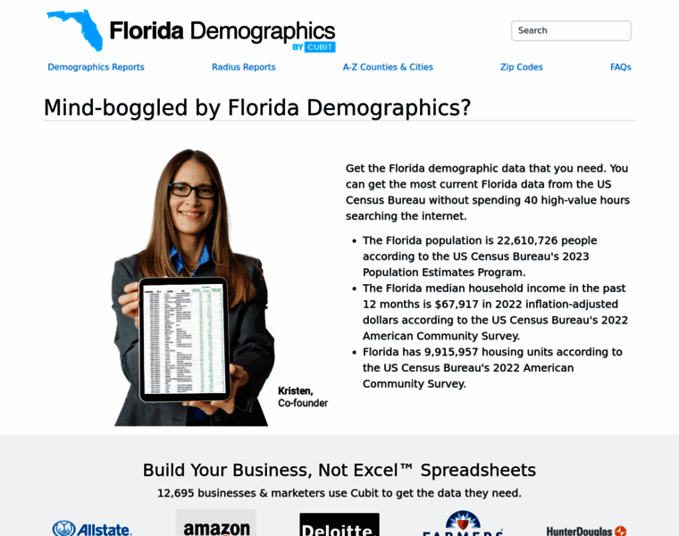Florida-demographics.com thumbnail
