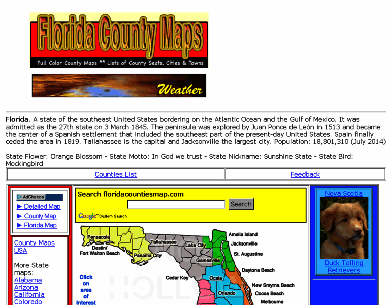 Floridacountiesmap.com thumbnail