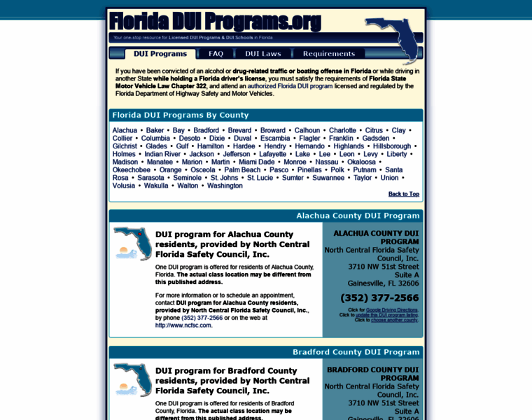 Floridaduiprograms.org thumbnail