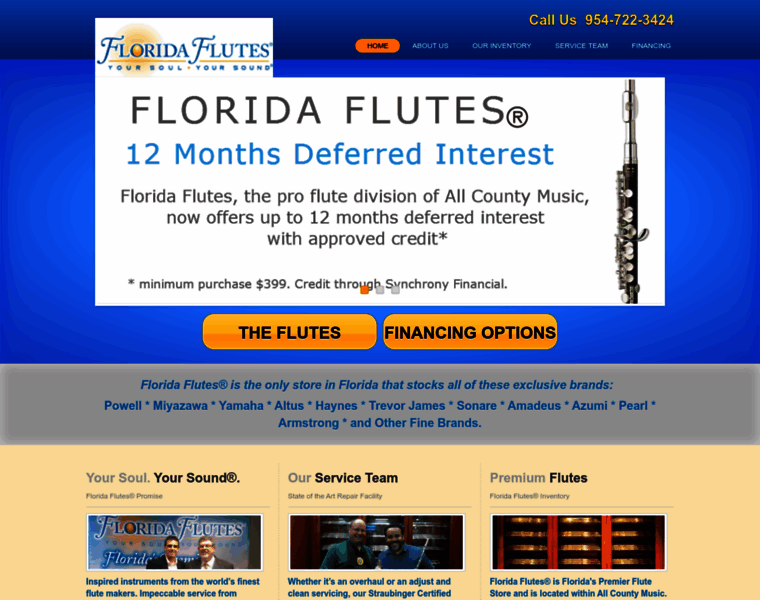 Floridaflutes.com thumbnail