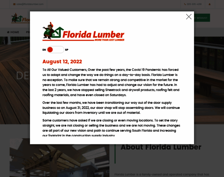 Floridalumber.com thumbnail