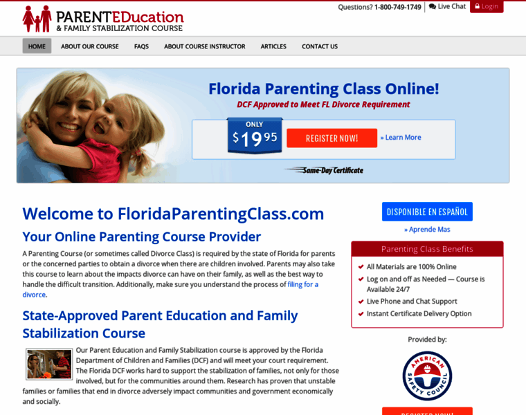 Floridaparentingclass.com thumbnail