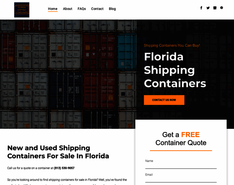 Floridashippingcontainersco.com thumbnail