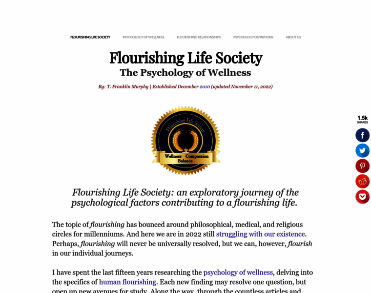 Flourishinglifesociety.com thumbnail