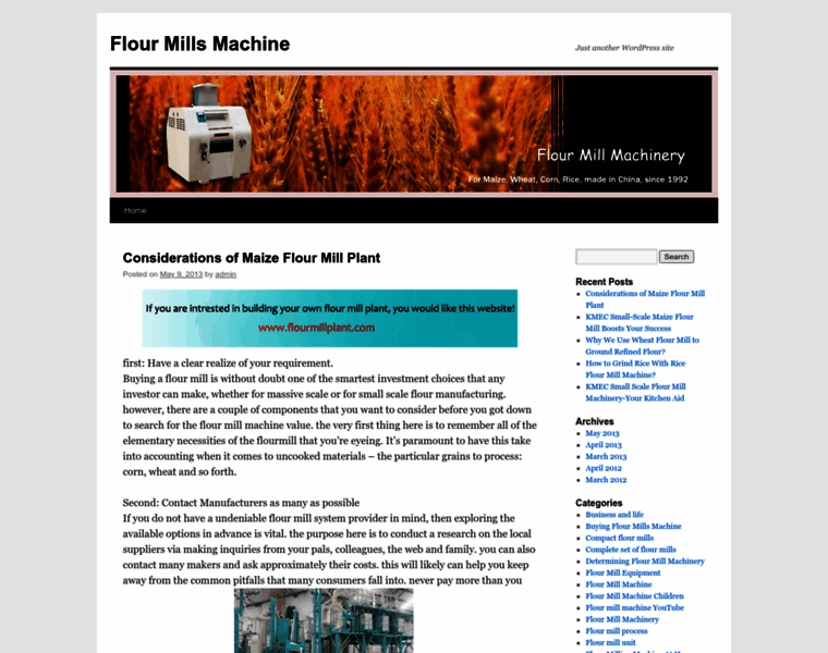 Flourmillsmachine.com thumbnail