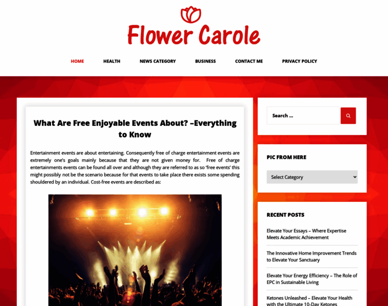 Flowercarole.com thumbnail