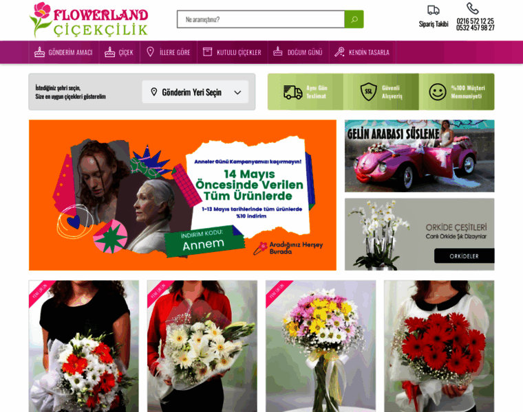 Flowerlandcicekcilik.com thumbnail