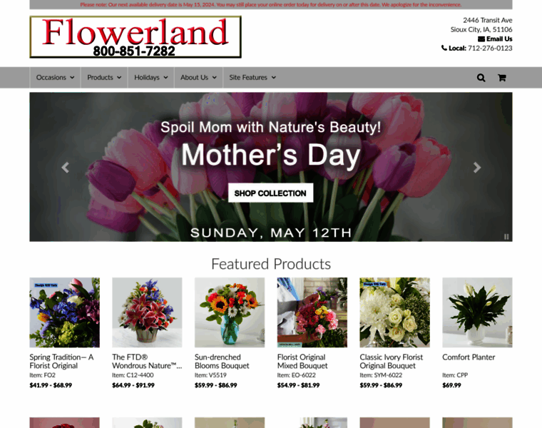 Flowerlandofsiouxcity.com thumbnail