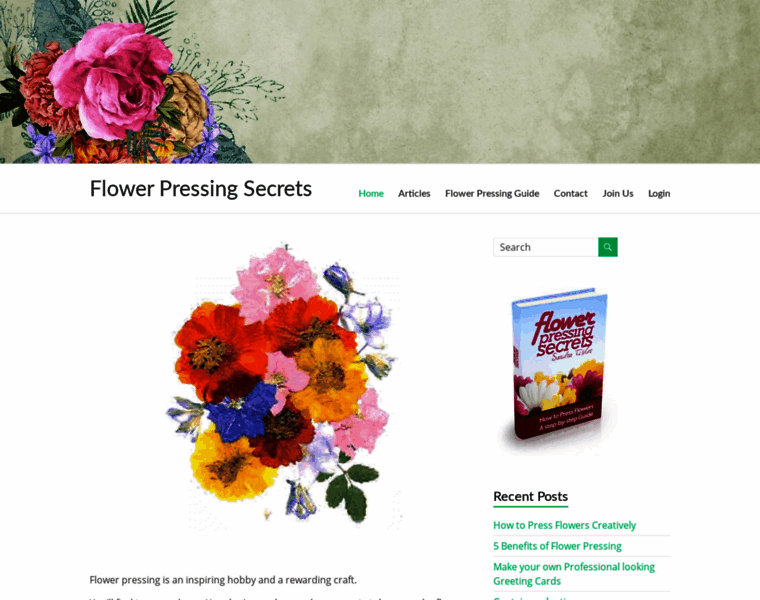 Flowerpressing.com thumbnail