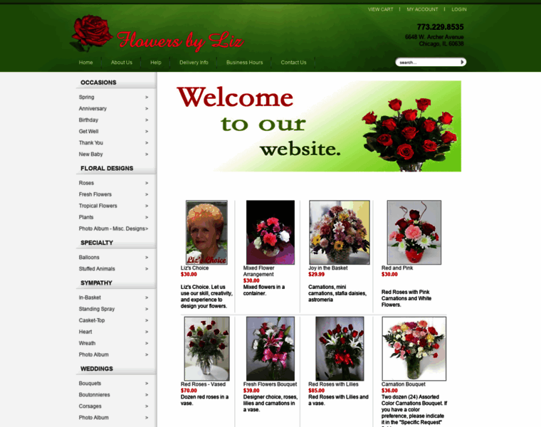 Flowersbylizchicago.com thumbnail