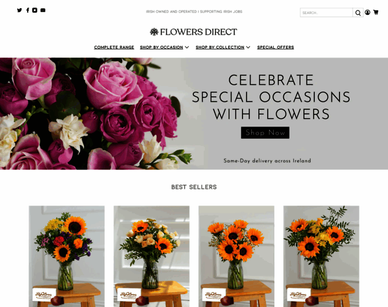 Flowersdirect.ie thumbnail