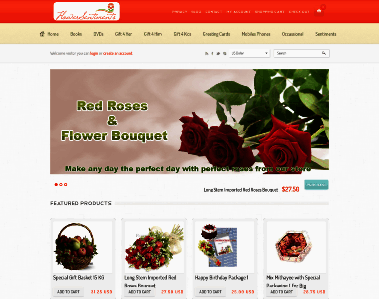 Flowersentiments.com thumbnail
