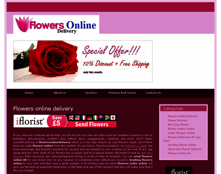 Flowersonlinedelivery.co.uk thumbnail