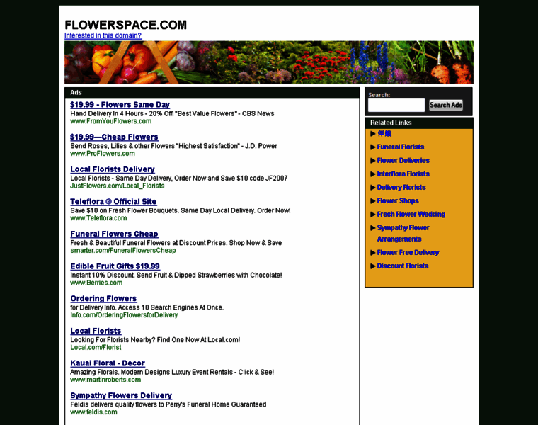 Flowerspace.com thumbnail