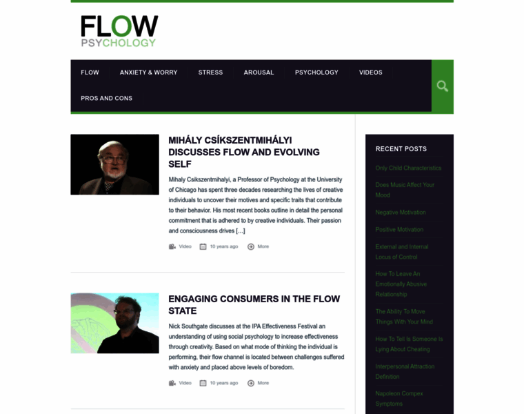 Flowpsychology.com thumbnail
