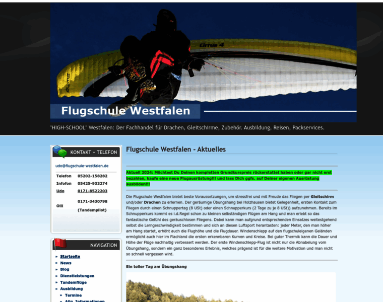 Flugschule-westfalen.de thumbnail