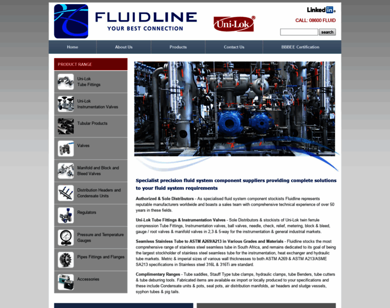 Fluidline.co.za thumbnail