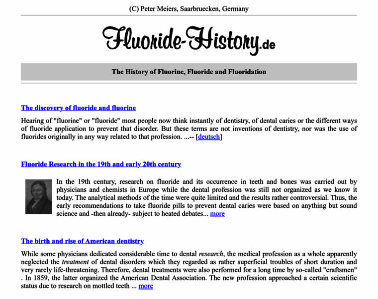 Fluoride-history.de thumbnail