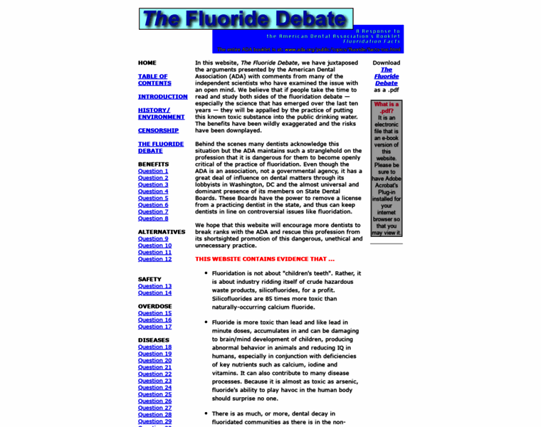 Fluoridedebate.com thumbnail