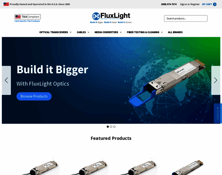 Fluxlight.com thumbnail