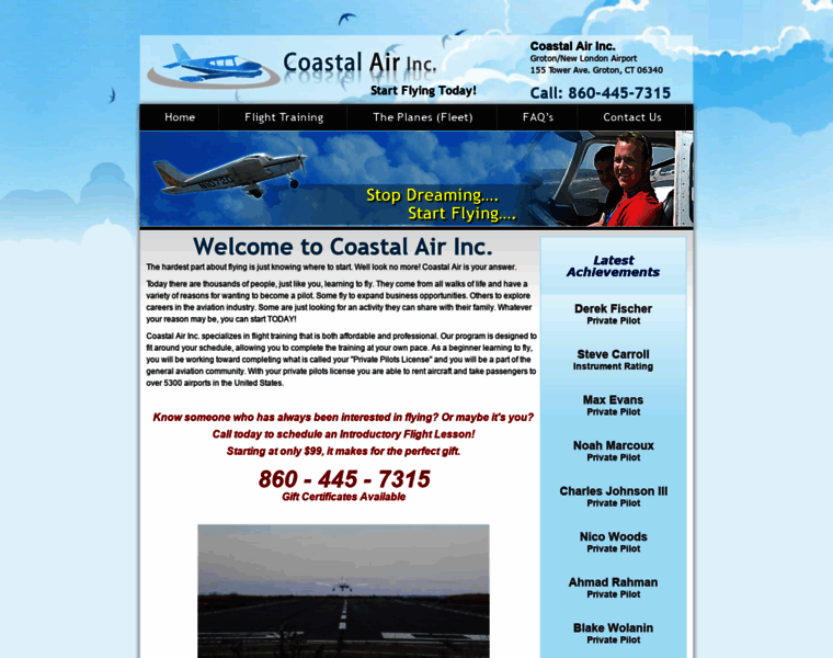 Flycoastalair.com thumbnail