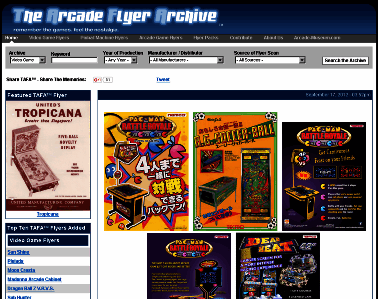 Flyers.arcade-museum.com thumbnail