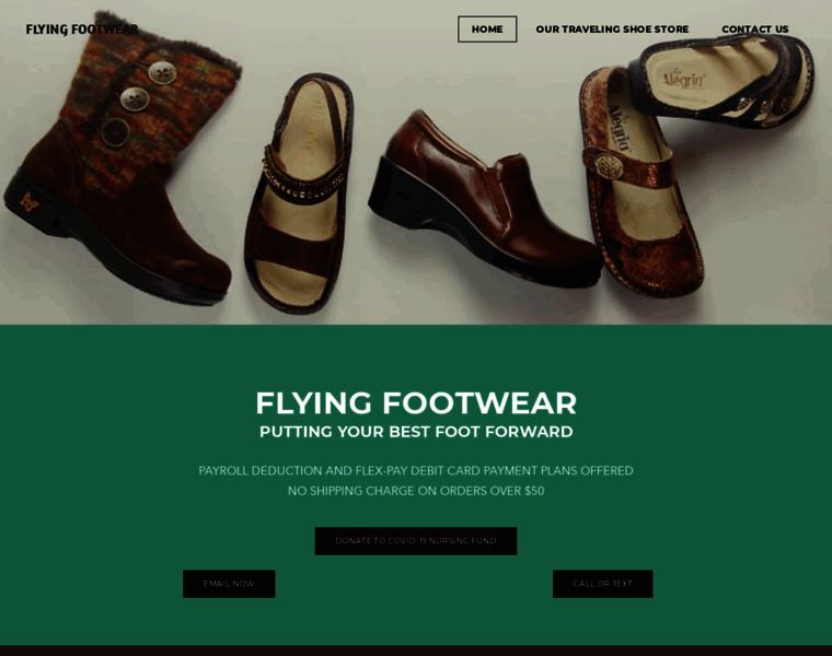 Flyingfootwear.com thumbnail
