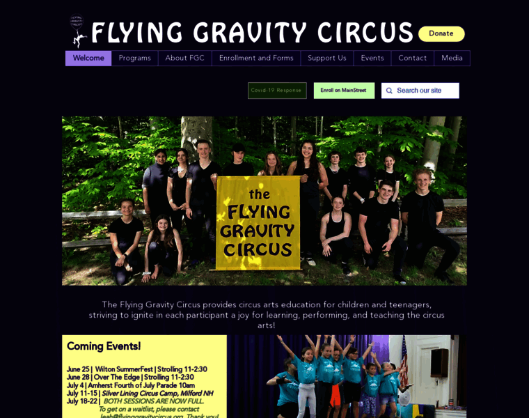 Flyinggravitycircus.org thumbnail