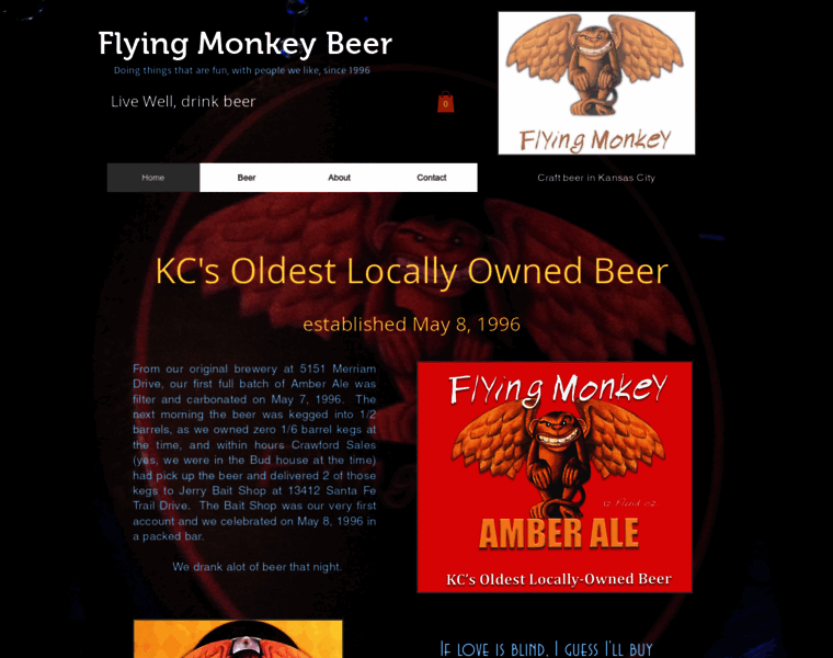Flyingmonkeybeer.com thumbnail