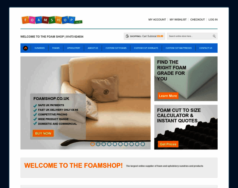 Foamshop.co.uk thumbnail