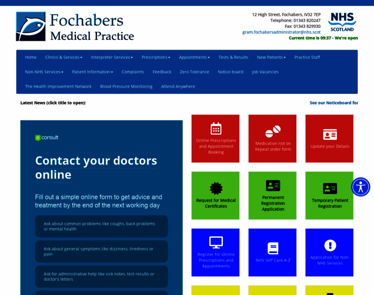 Fochabersmedicalpractice.co.uk thumbnail