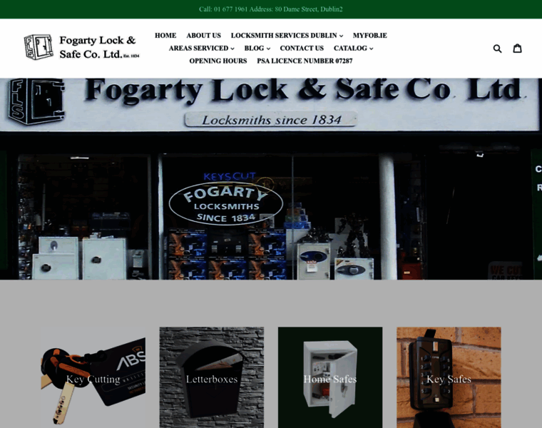 Fogartylocksmiths.com thumbnail
