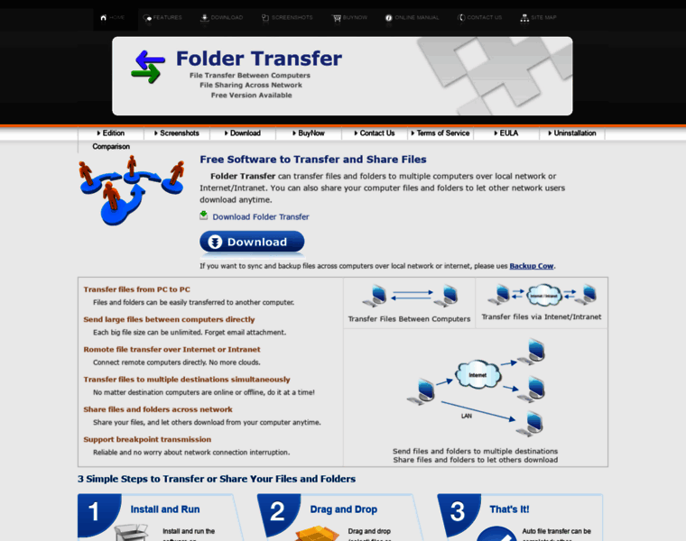 Foldertransfer.com thumbnail
