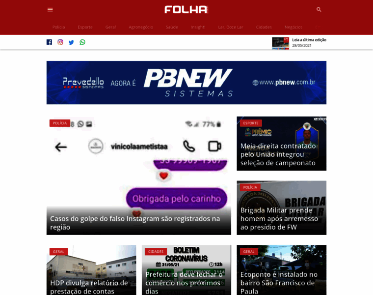 Folhadonoroeste.com.br thumbnail