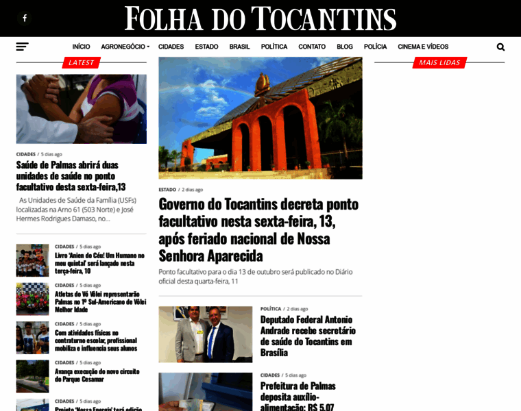 Folhadotocantins.com.br thumbnail