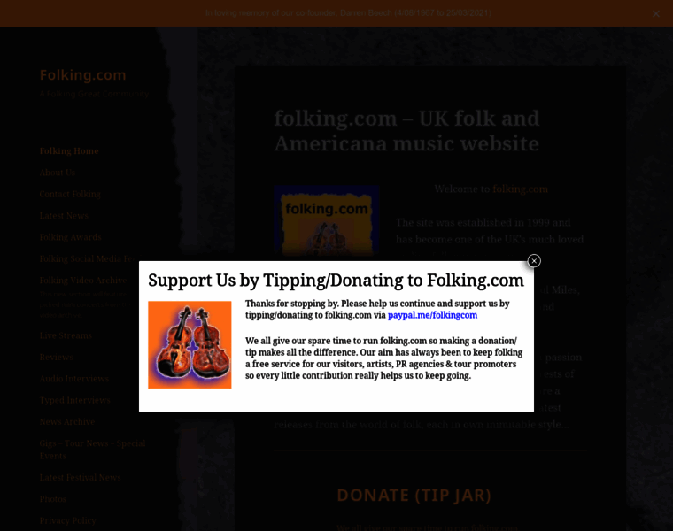 folking.com at WI. folking.com - UK folk and Americana music website ...