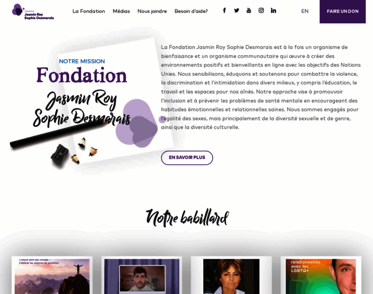 Fondationjasminroy.com thumbnail