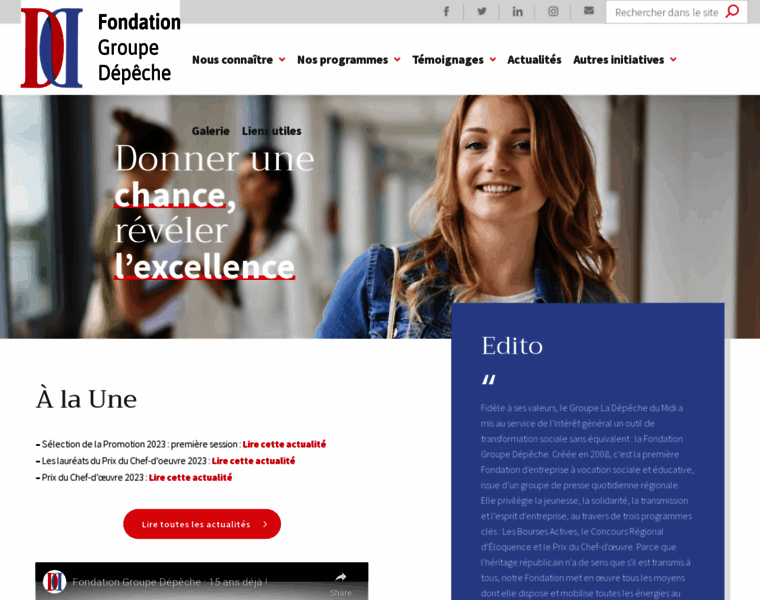 Fondationladepeche.com thumbnail