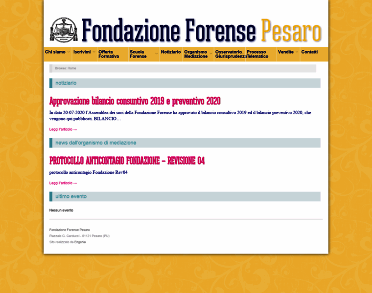 Fondazioneforensepesaro.it thumbnail