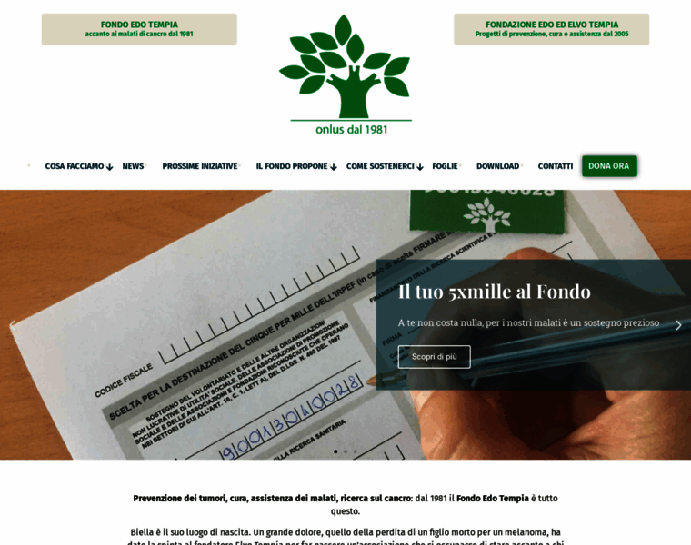 Fondazionetempia.org thumbnail