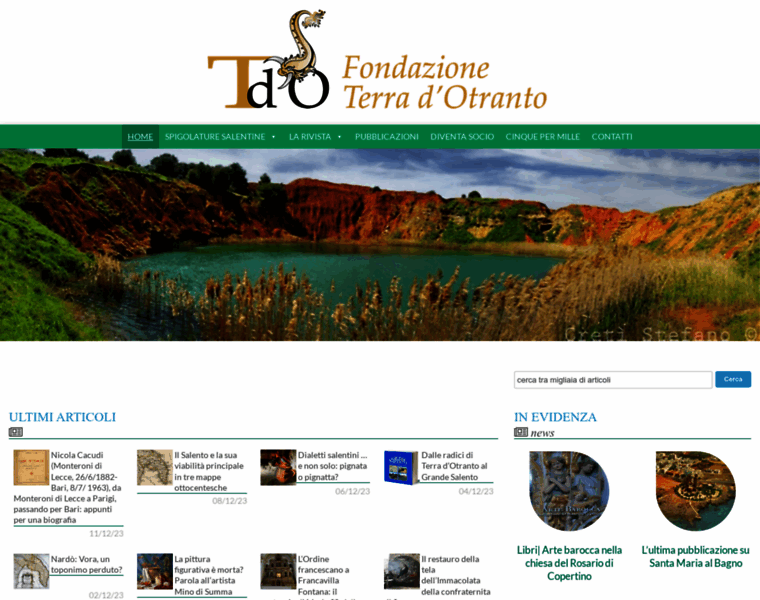 Fondazioneterradotranto.it thumbnail