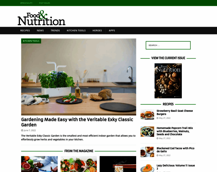 Foodandnutritionmagazine.com thumbnail