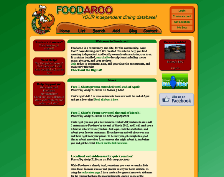 Foodaroo.com thumbnail