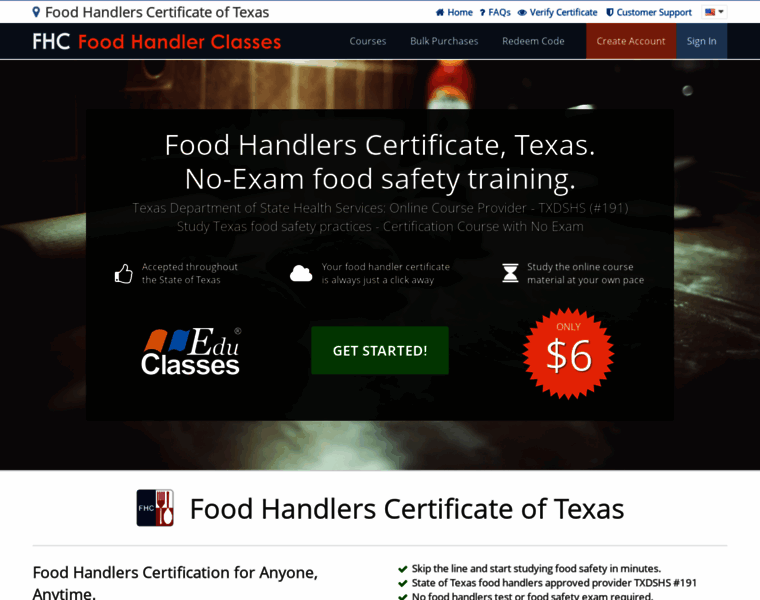 Foodhandlerscertificatetx.com thumbnail