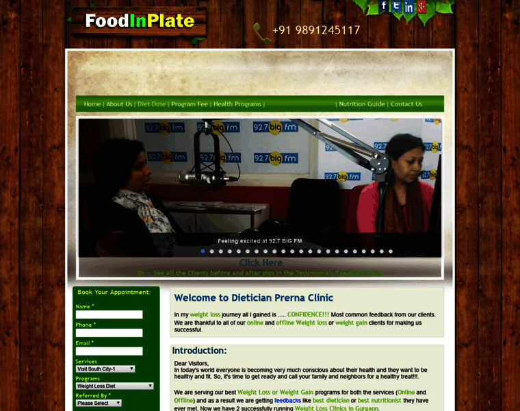 Foodinplate.com thumbnail