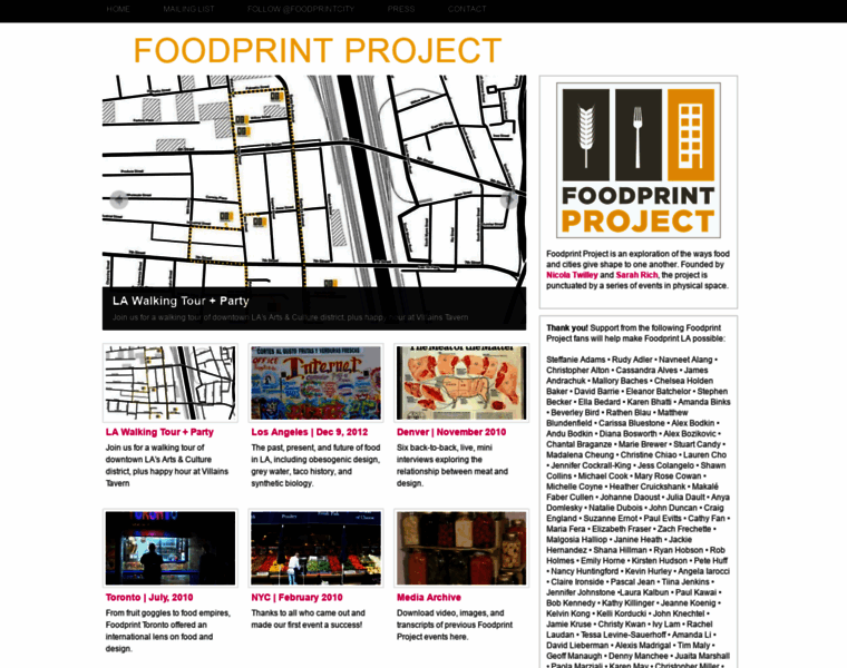 Foodprintproject.com thumbnail