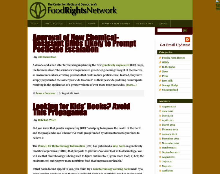 Foodrightsnetwork.org thumbnail