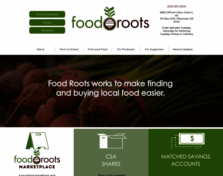 Foodrootsnw.org thumbnail