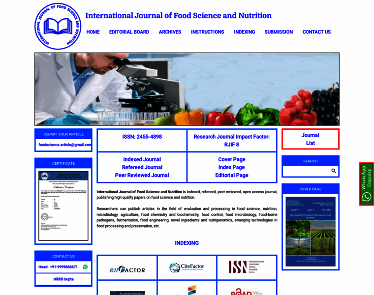 Foodsciencejournal.com thumbnail