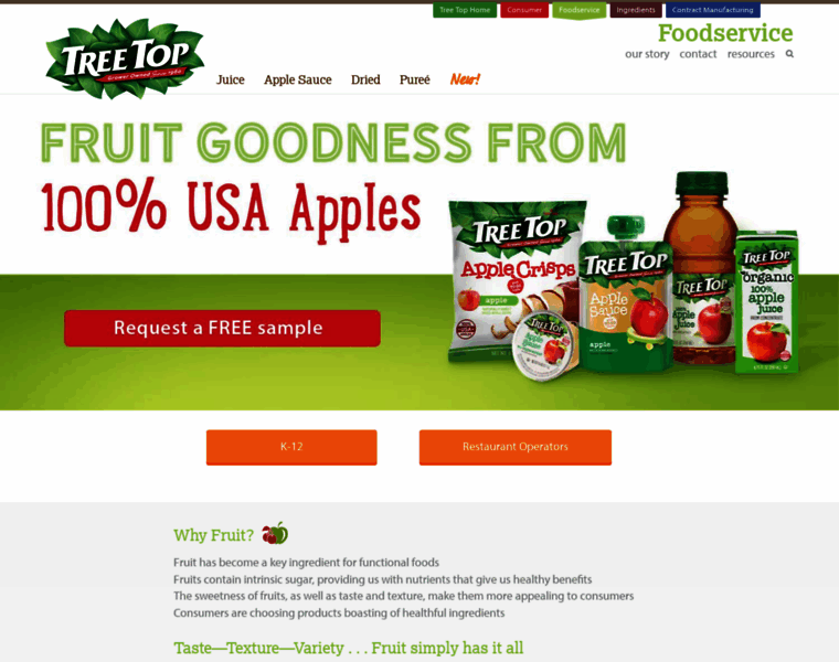 Foodservice.treetop.com thumbnail